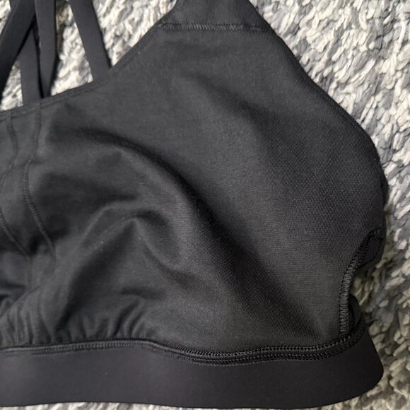 lululemon Energy Bra Medium Support B–D Cups Black, Size 12 - Picture 6 of 8